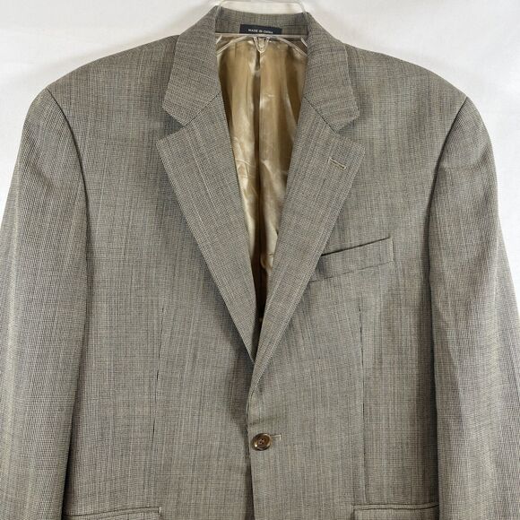 Ralph Lauren Men’s Sport Coat Houndstooth Wool Lined Blazer 39R Classic - Picture 2 of 7